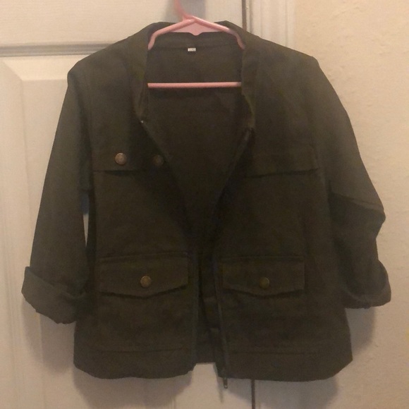 Dark green kids jacket - Picture 3 of 3